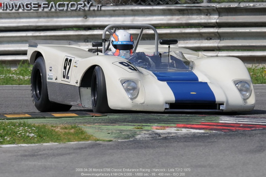 2008-04-26 Monza 0788 Classic Endurance Racing - Hancock - Lola T212 1970